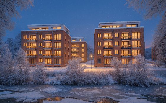 Inselquartier Eiswerder - Neubau von 98 Eigentumswohnungen