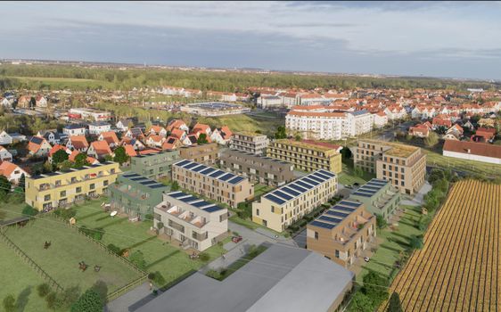 Schöner Land - Neubau von 32 Eigentumswohnungen und 55 Reihenhäusern