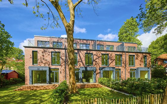 Backyard Oasis - Neubau von 4 Townhouses und 2 Doppelhaushälften - Hamburg