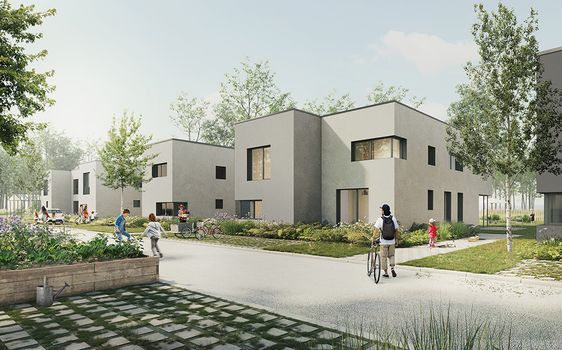 Baugruppe Schönfliess - Wohnen am Gutspark - 9 new build townhouses, 10 semi-detached and 5 detached houses - Schönfließ