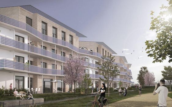 Plusenergie-Klimahäuser Schallstadt - Neubau von 83 Eigentumswohnungen und 4 Gewerbeeinheiten