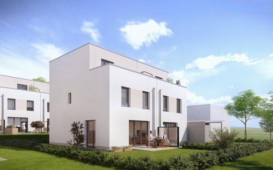 Ob dem Korntaler Weg - Neubau von 4 Doppelhaushälften und 17 Reihenhäusern