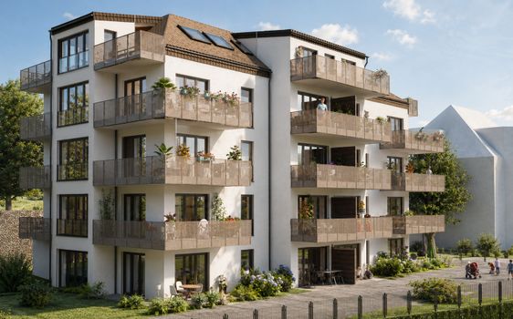 Rilkestraße 15b - Neubau von 19 Eigentumswohnungen - Markkleeberg