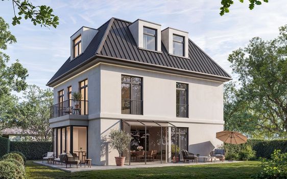 Wohnen am Park: Repräsentative Stadtvilla in bester Lage - Neubau einer Stadtvilla - München