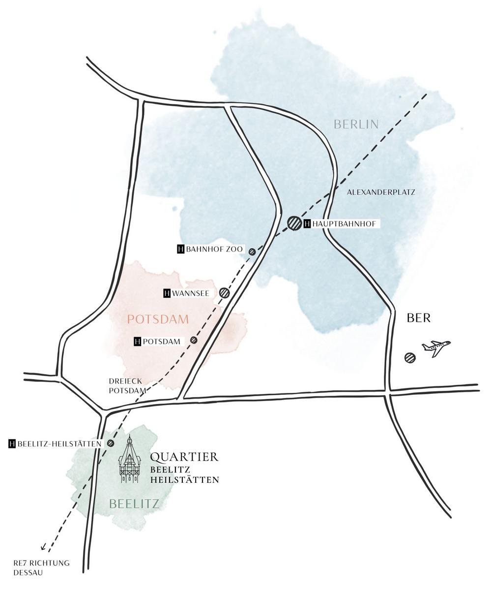 Bild Neubauprojekt Quartier Beelitz-Heilstätten