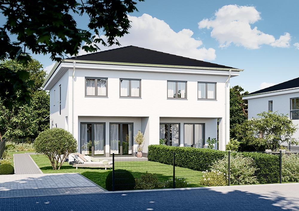 Bild Neubauprojekt Mein Beelitz: Visualisierung eines Doppelhauses
