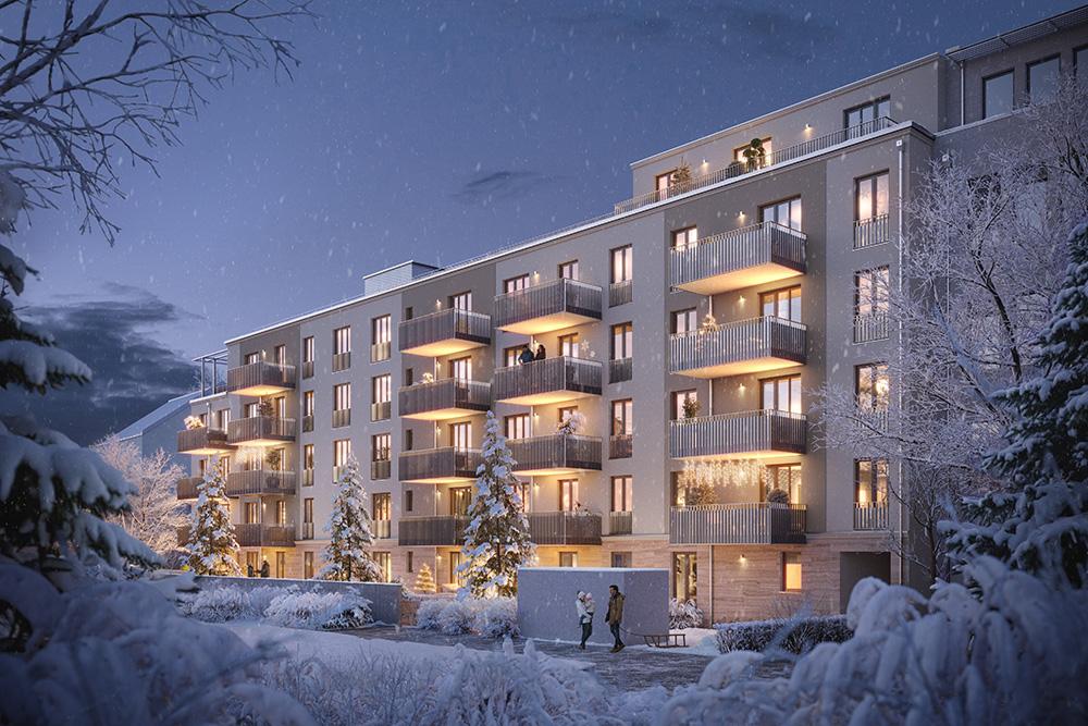 Bild Neubau Eigentumswohnungen Bavariastraße München