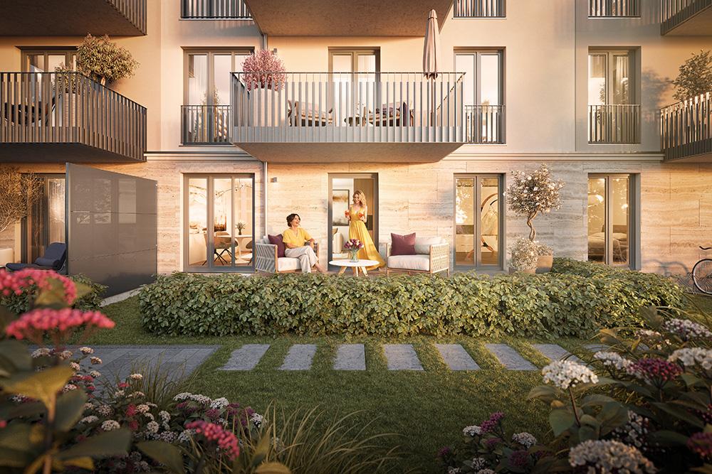 Image new build condominiums Bavariastraße Munich