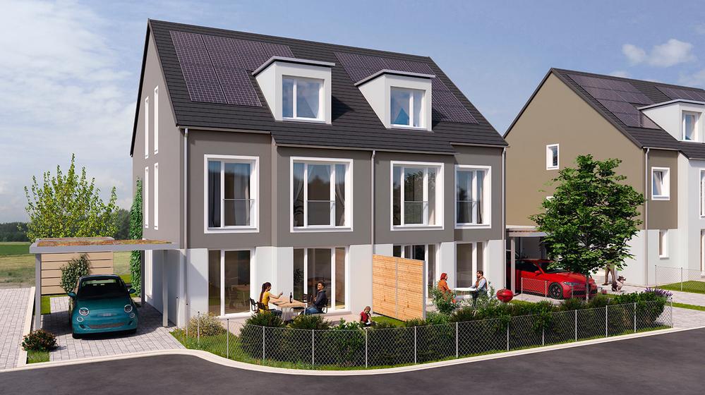 Bild Neubau Häuser Neubaugebiet Käte-Reichert-Straße Nürnberg