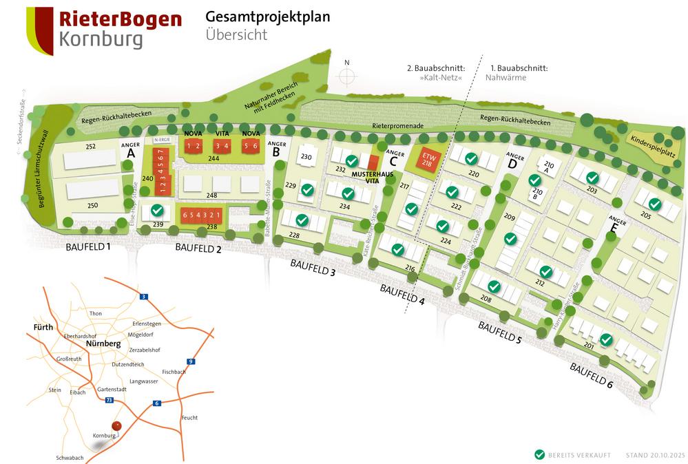 Bild Neubau Häuser Neubaugebiet Käte-Reichert-Straße Nürnberg