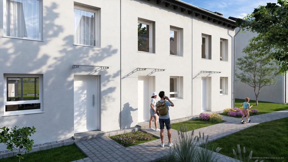 Bild Neubau Häuser Erzhäuser Straße Darmstadt