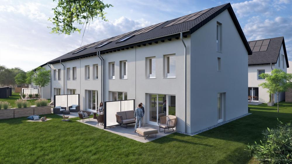 Bild Neubau Häuser Erzhäuser Straße Darmstadt