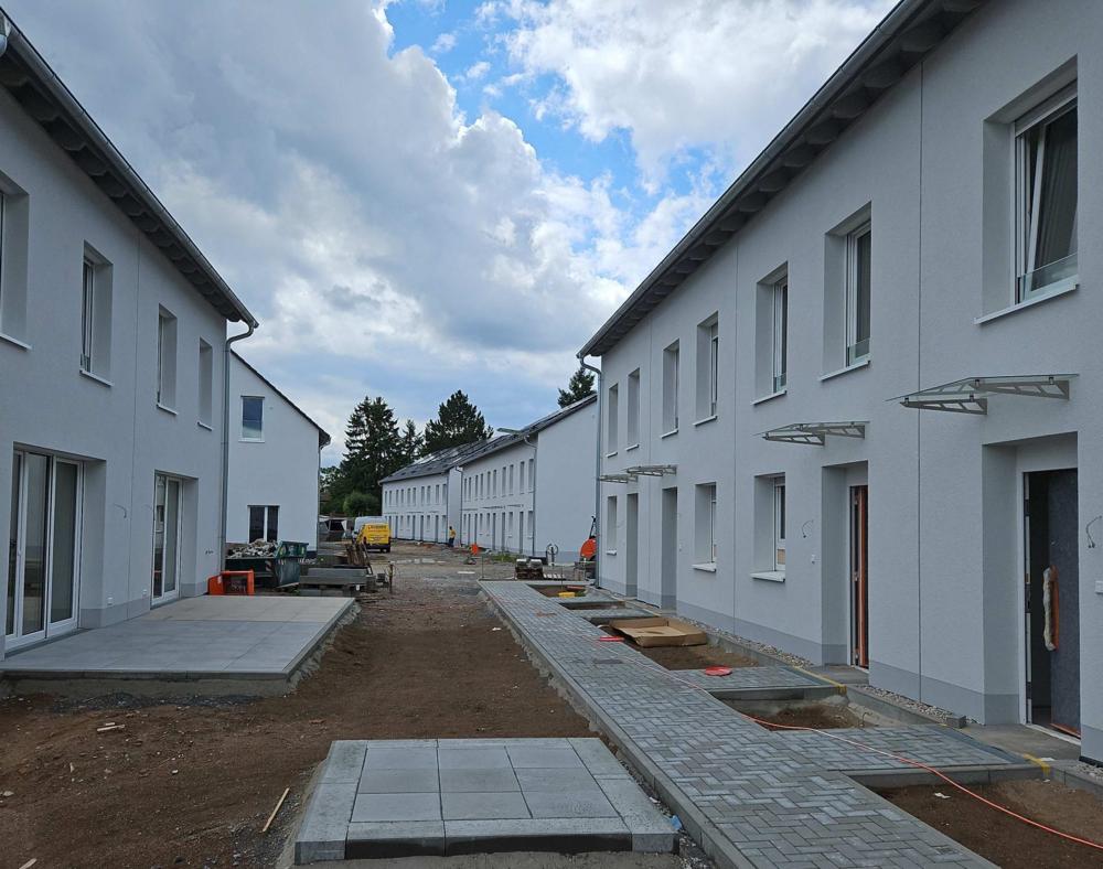 Bild Neubau Häuser Erzhäuser Straße Darmstadt