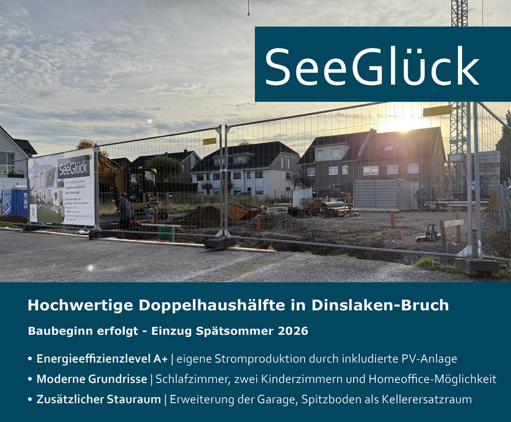Logo Neubauprojekt SeeGlück, Dinslaken