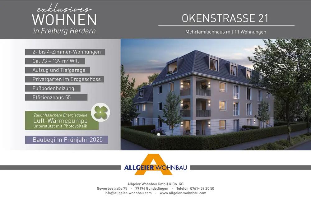 Bild eines Mehrfamilienhauses - Straßenansicht