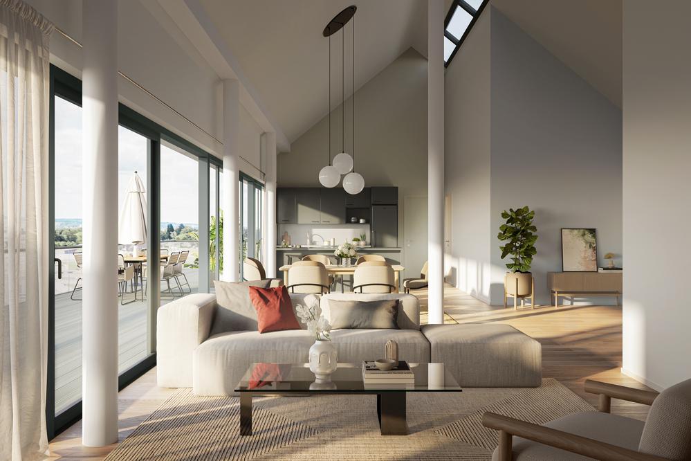 Bild Neubau Eigentumswohnungen Wilhelmstraße Korntal-Münchingen: Bild eines Wohnzimmers