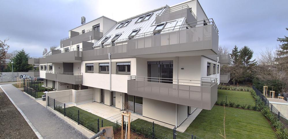 Bild Neubau Eigentumswohnungen Quarzweg Wien: Bild eines Mehrfamilienhauses