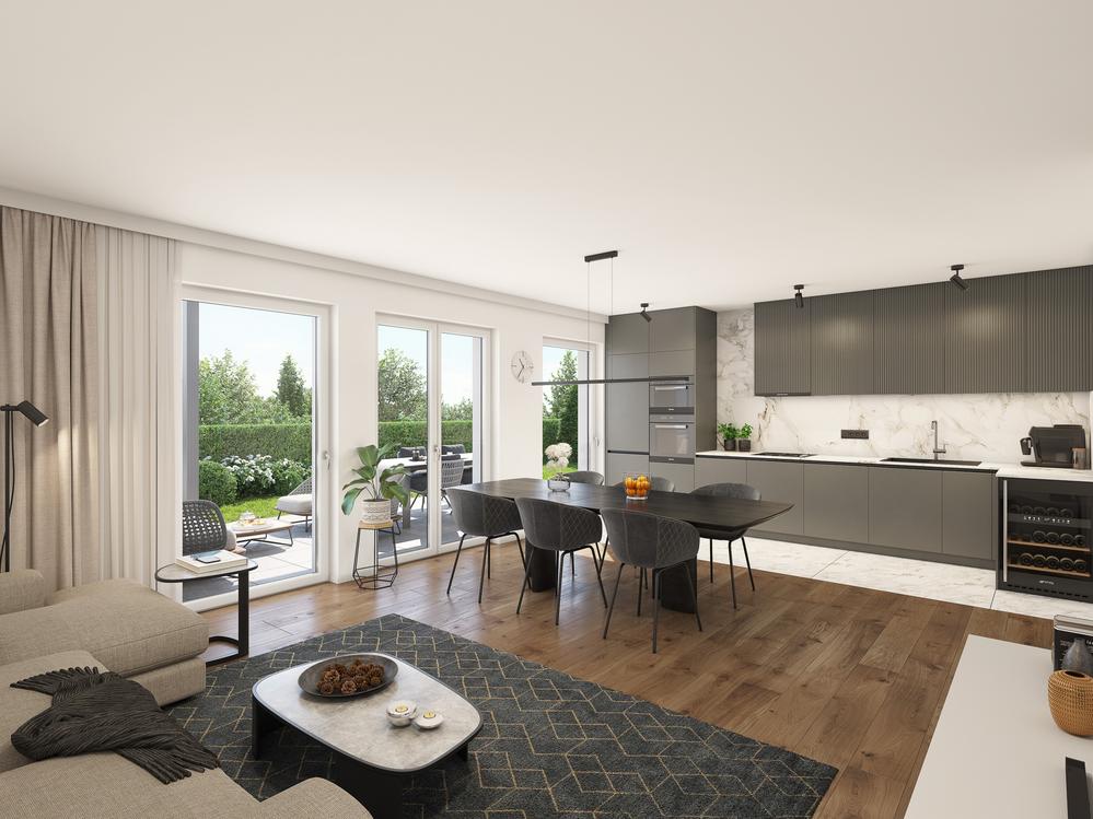 Bild Neubau Schildberg Mülheim an der Ruhr: Bild eines Mehrfamilienhauses