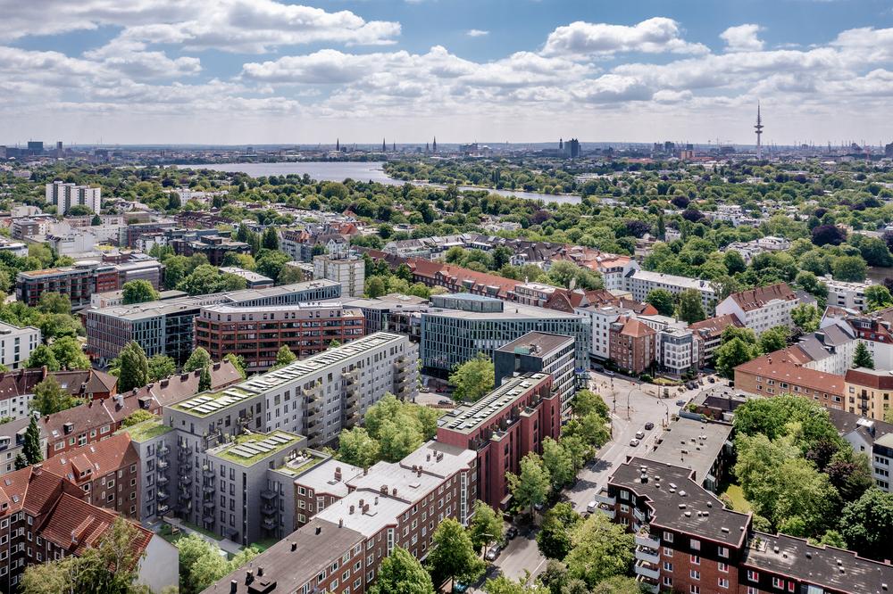 Image new build project Bloom & Bricks, Hamburg Image new build project Bloom & Bricks, Hamburg: exterior of residential building