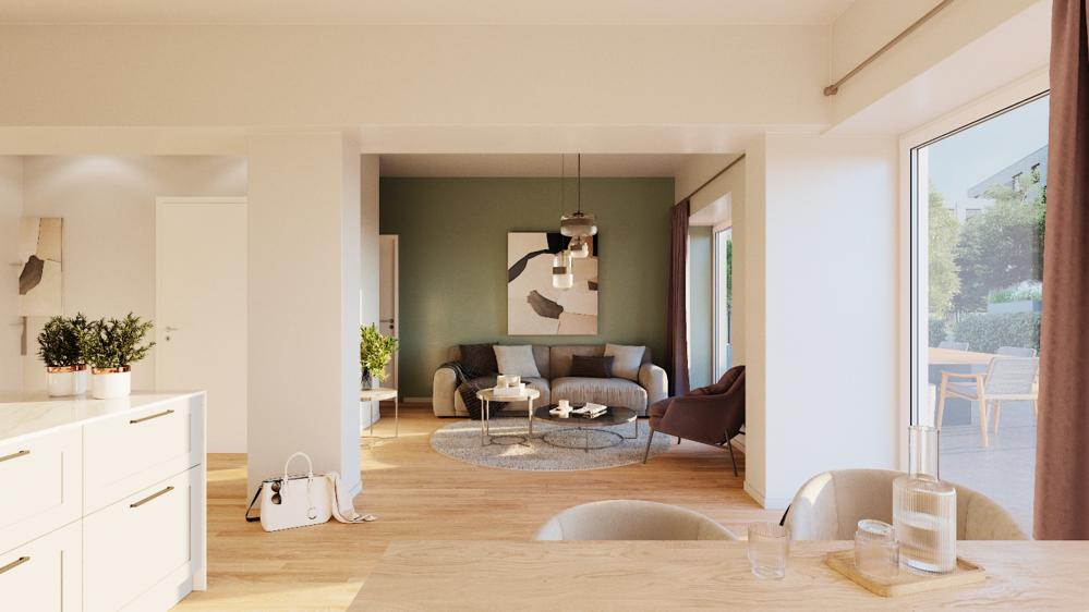 Image new build project Bloom & Bricks, Hamburg Image new build project Bloom & Bricks, Hamburg: furnished bedroom