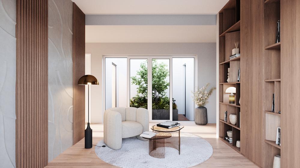 Image new build project Bloom & Bricks, Hamburg Image new build project Bloom & Bricks, Hamburg: furnished bedroom