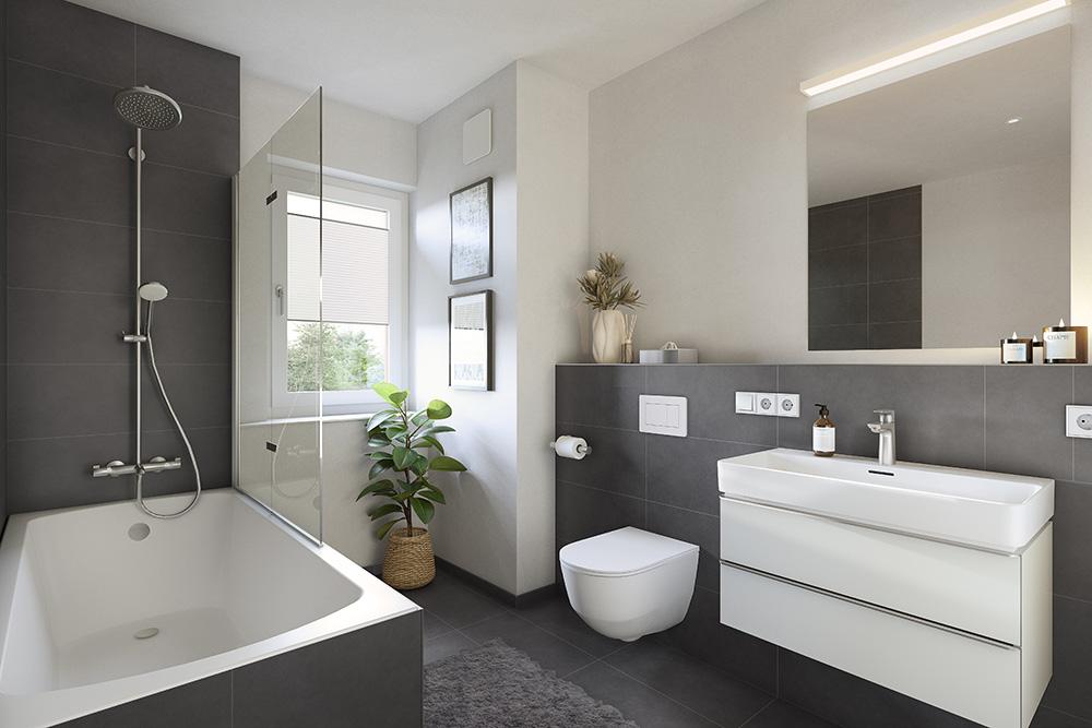 Bild Neubau Eigentumswohnungen Hessenglasweg Oberursel Taunus Bild Neubau Eigentumswohnungen Hessenglasweg Oberursel Taunus: Bild eines modernen Badezimmers