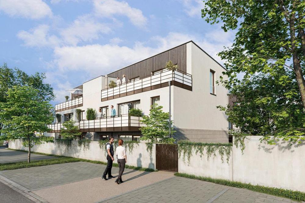 Bild Neubau Eigentumswohnungen Erboweg Regensburg Bild Neubau Eigentumswohnungen Erboweg Regensburg: Ansicht eines Mehrfamilienhauses