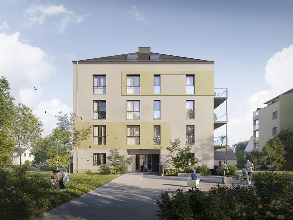 Bild Neubauprojekt Oststraße 10c, Markranstädt: Visualisierung eines Mehrfamilienhauses