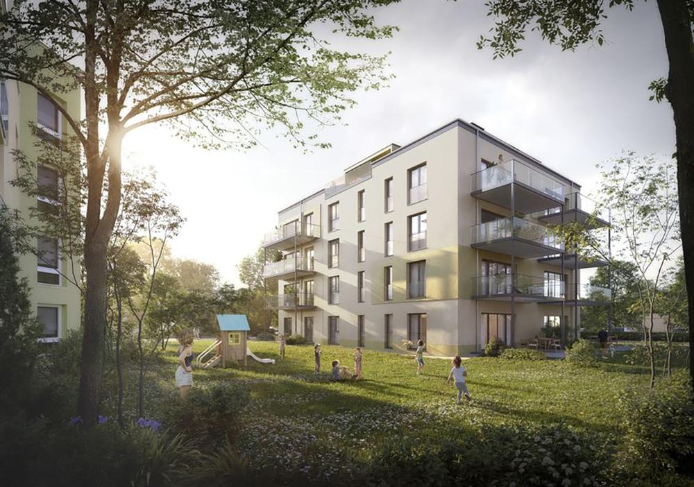 Bild Neubauprojekt Oststraße 10c, Markranstädt: Visualisierung eines Mehrfamilienhauses