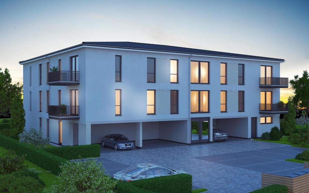 Bild Neubauprojekt QUARTIER BI DE GÄRTNERS, Sanitz: Visualisierung eines Mehrfamilienhauses