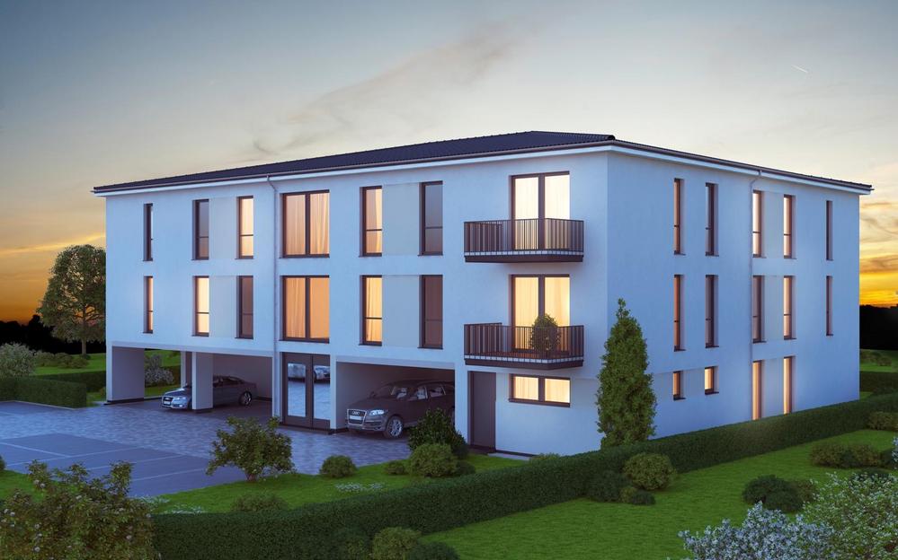 Bild Neubauprojekt QUARTIER BI DE GÄRTNERS, Sanitz: Visualisierung eines Mehrfamilienhauses