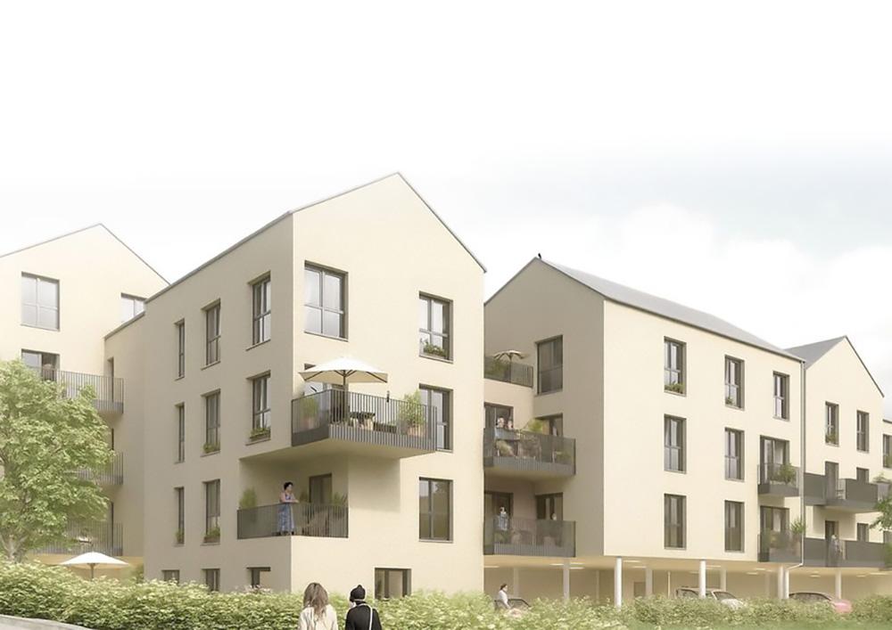Bild Neubau Eigentumswohnungen Hubertusstraße Braunsfels: Visualisierung eines Mehrfamilienhauses