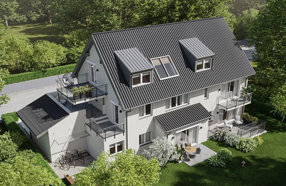 Bild Neubau Eigentumswohnungen Struwelpeterstraße München: Visualisierung eines Mehrfamilienhauses