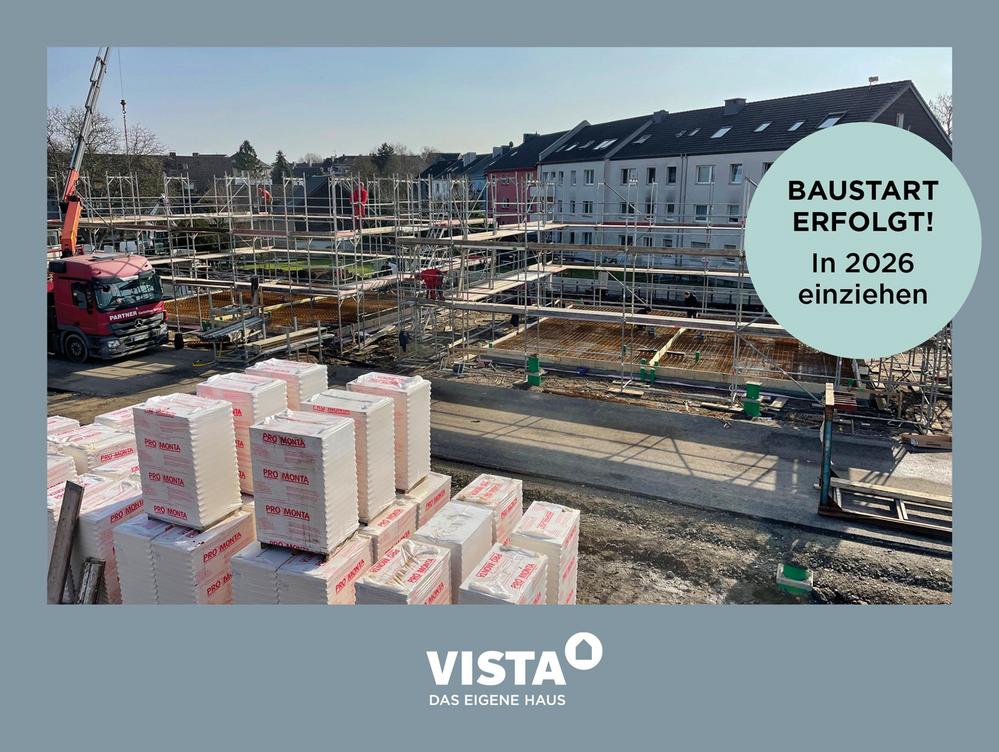 Bild Neubau Hohe Straße Duisburg: Lageplan der Reihenhäuser
