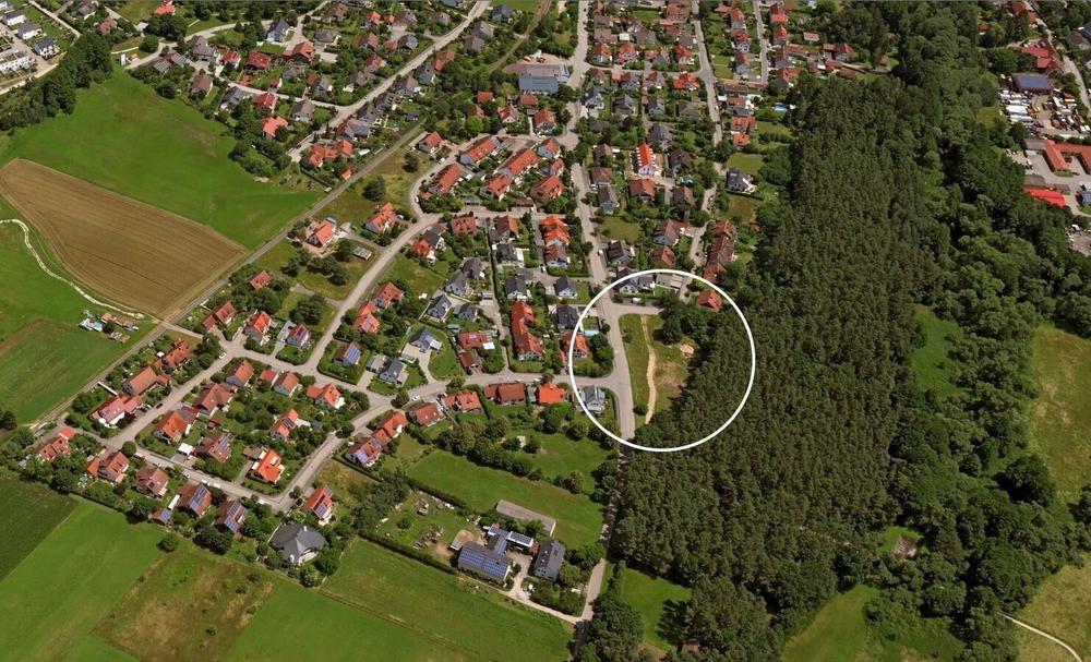 Bild Neubau Eigentumswohnungen Bahnhofstraße Hilpoltstein: Vogelperspektive auf das Wohnprojekt