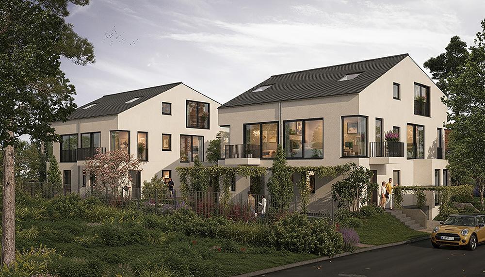 Bild Neubau Eigentumswohnungen Am Sonnenhof Berg: Visualisierung eines Mehrfamilienhauses