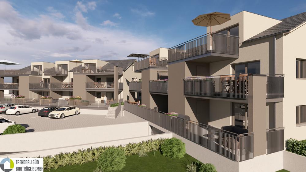 Bild Neubau Eigentumswohnungen Färberbrühl Mietingen: Visualisierung von Merhfamilienhäusern