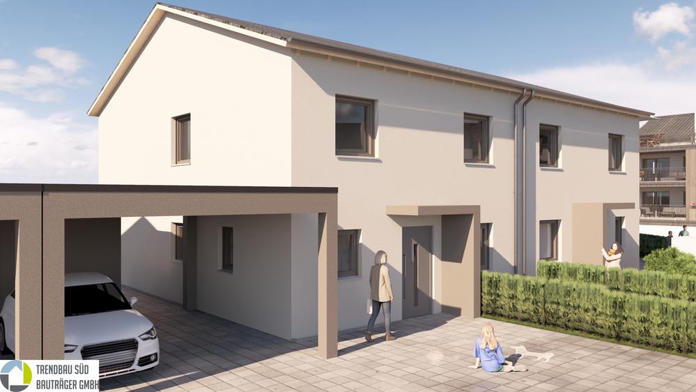 Bild Neubau Eigentumswohnungen Färberbrühl Mietingen: Visualisierung von Merhfamilienhäusern