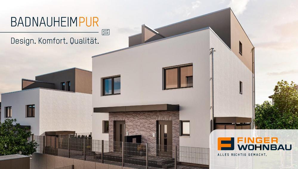 Bild Neubau Häuser Am Gänsberg Bad Nauheim Bild Neubau Häuser Am Gänsberg Bad Nauheim: Visualisierung eines Doppelhauses