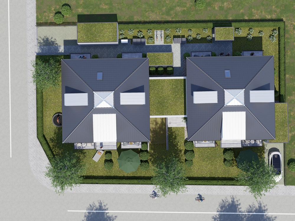 Bild Neubau Studentenapartments Deikestraße München: Vogelperspektive auf das Bauprojekt
