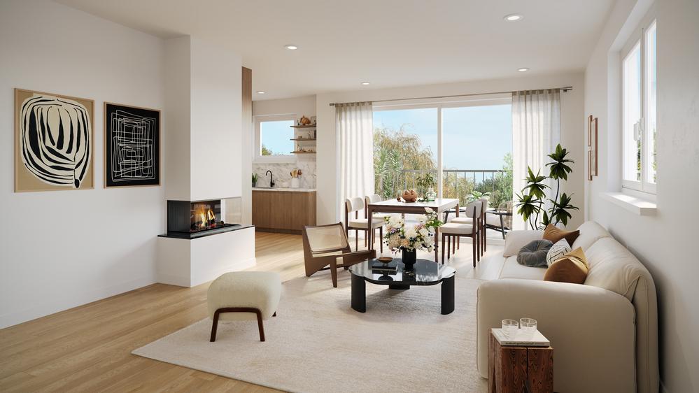 Bild Neubau Eigentumswohnungen Fritz-Reuter-Straße Friedberg Bild Neubau Eigentumswohnungen Fritz-Reuter-Straße Friedberg: Bild eines modernen Wohnzimmers