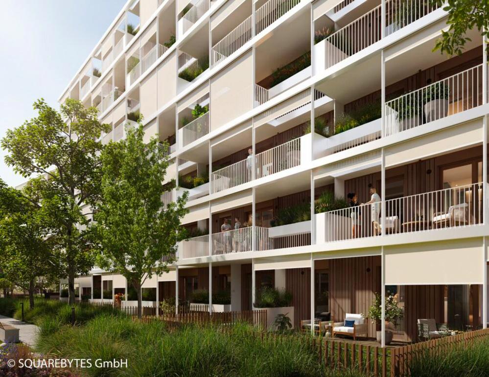Bild Neubau Eigentumswohnungen Otto-Preminger-Straße Wien: Visualisierung eines Mehrfamilienhauses