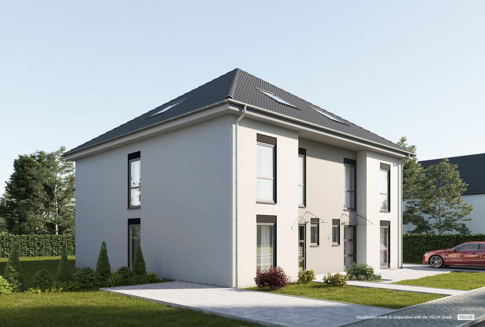 Bild Neubau Häuser Oberhauser Straße: Visualisierung eines Stadthauses