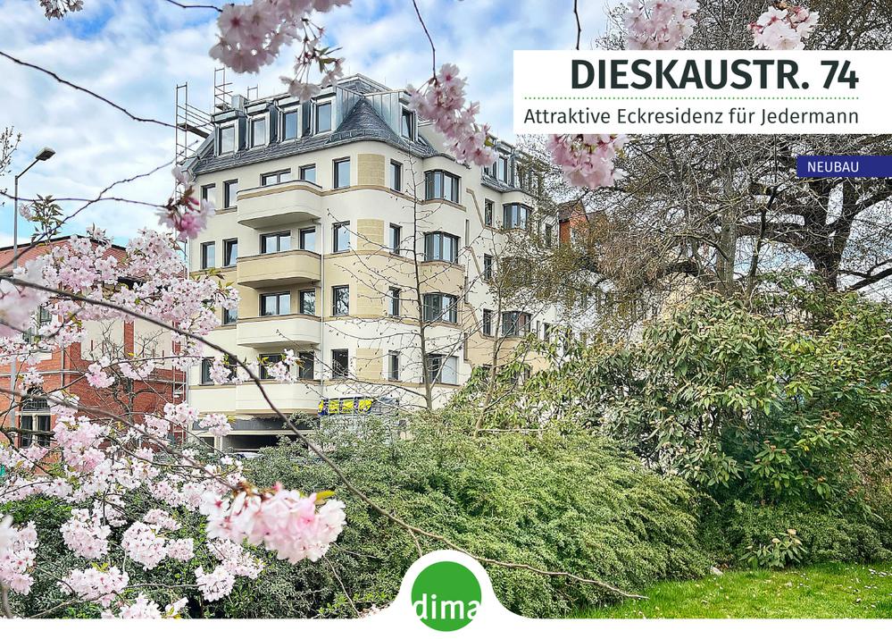 Bild Neubau Eigentumswohnungen Dieskaustraße Leipzig: Bild eines Mehrfamilienhauses