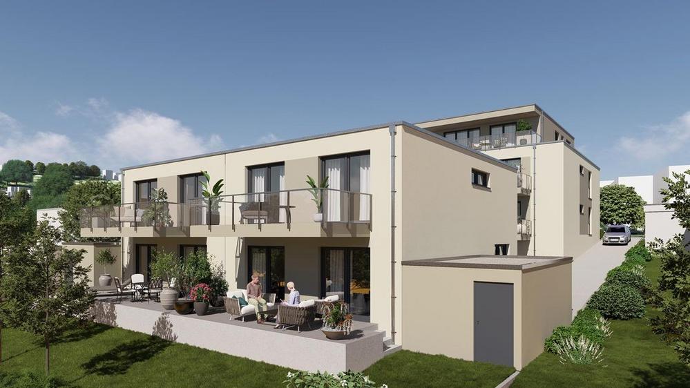 Bild Neubau Eigentumswohnungen und Häuser Am Brunen Bochum Bild Neubau Eigentumswohnungen und Häuser Am Brunen Bochum: Visualisierung eines Doppelhauses
