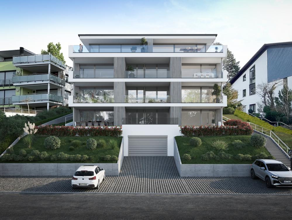 Bild Neubau Eigentumswohnungen Heinrich-Emerich-Straße Überlingen: Visualisierungen eines Mehrfamilienhauses