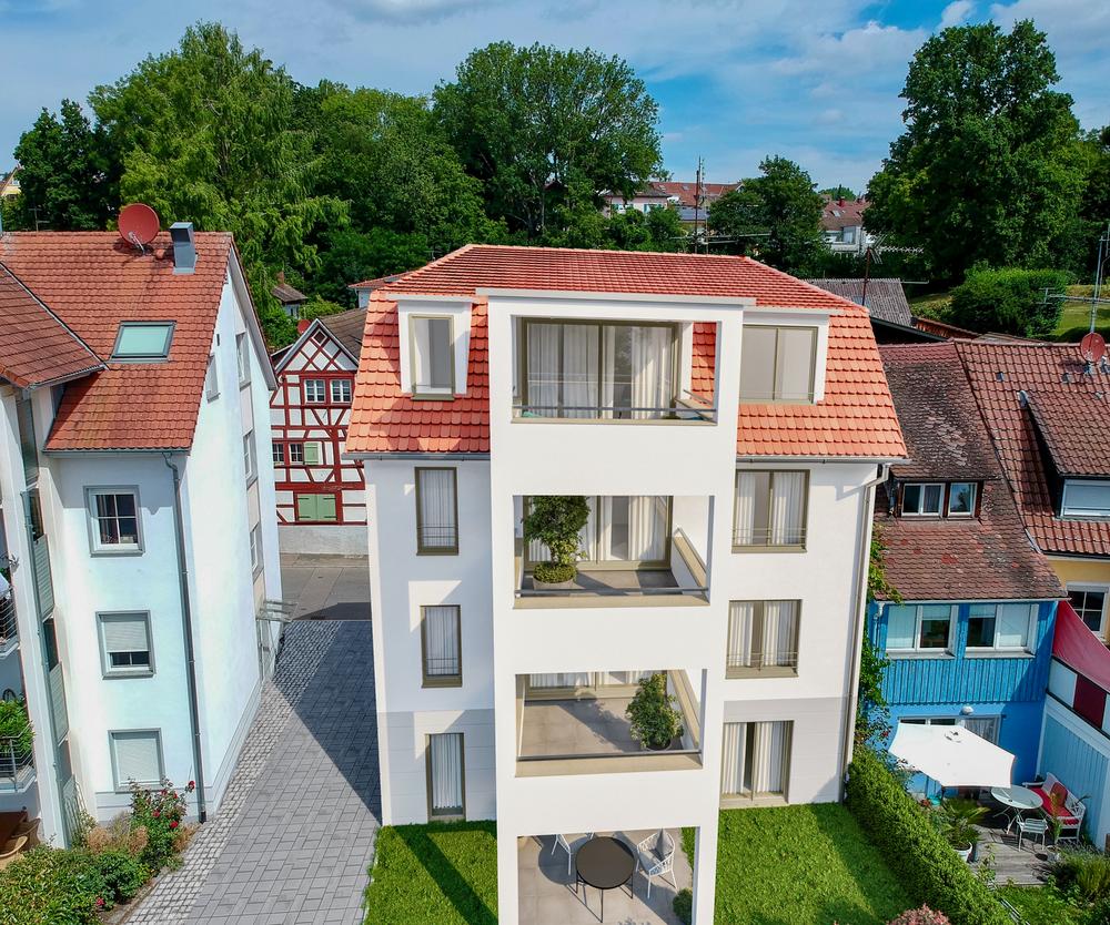 Bild Neubau Eigentumswohnungen Friedhofstraße Überlingen: Bild eines Mehrfamilienhauses