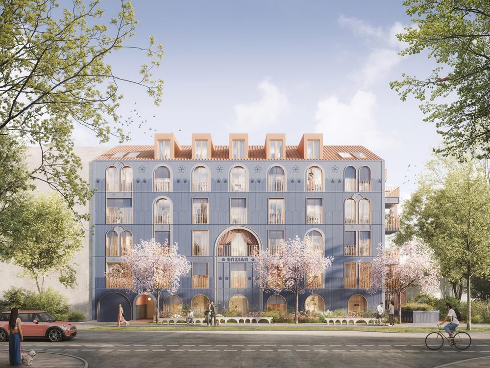Bild Neubau Eigentumswohnungen Weyprechtstraße München: Visualisierung eines Mehrfamilienhauses