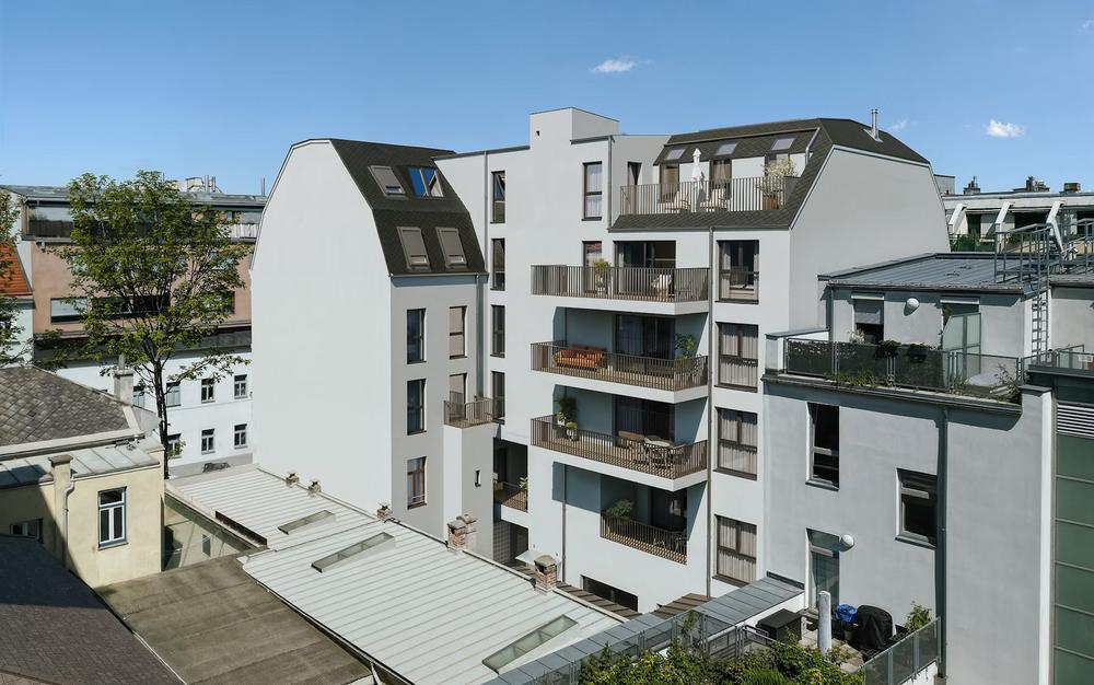 Bild Sanierung Eigentumswohnungen Hasnerstraße Wien: Visualisierung eines Mehrfamilienhauses