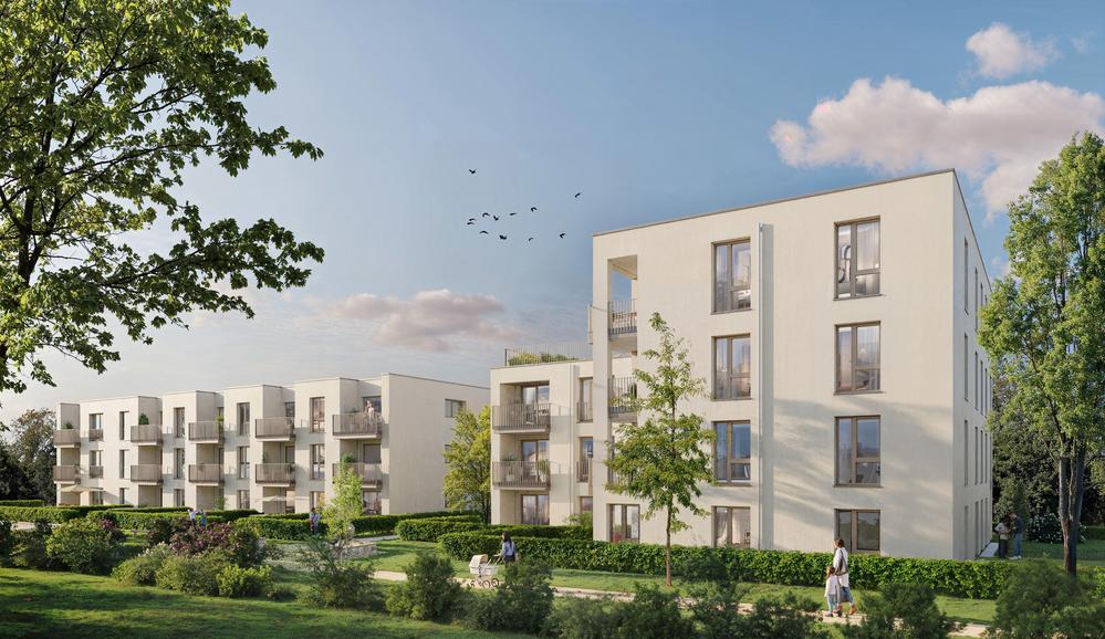 Bild Neubau Eigentumswohnungen Am Sonnenrain Schwäbisch Hall: Visualisierung eines Mehrfamilienhauses